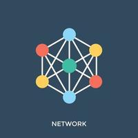 Trendy Network Concepts vector