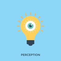 Trendy Perception Concepts vector