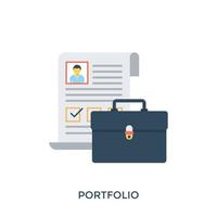 Trendy Portfolio Concepts vector