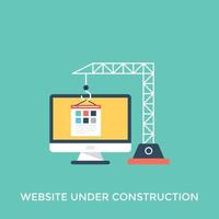 página web en construcción vector