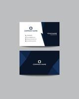 Creative and Clean Business Card Template, Flat Design Vector Illustration, Stationery Design.