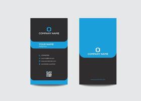 Business card template design, Double-sided creative business card template, Horizontal and vertical layout, Vector illustration.