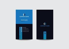 Vertical Double-sided creative business card template, Creative and Clean Business Card Template, Clean flat design, Vector illustration.