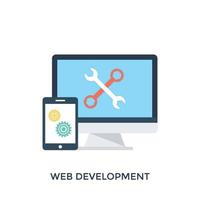 conceptos de desarrollo web vector