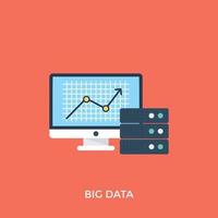 conceptos de big data vector