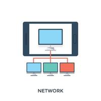 Computer  Network Concepts vector