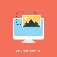 Content Editor Concepts vector