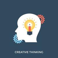 conceptos de pensamiento creativo vector