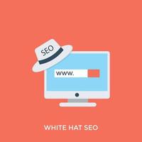 White Hat Seo vector