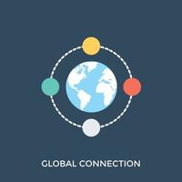 Global Connection Concepts vector