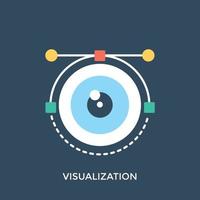 Trendy Visualization Concepts vector