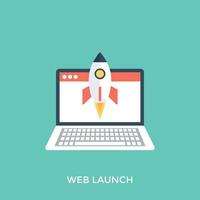 Web Launch Concepts vector