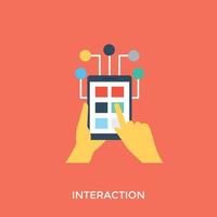 Trendy Interaction Concepts vector