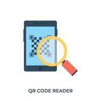 lector de código qr vector