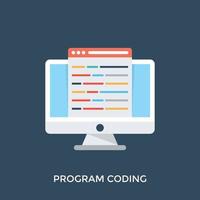 Trendy Coding Concepts vector