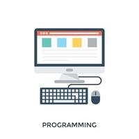 Trendy Programming Concepts vector