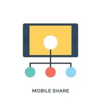 Mobile Share Concepts vector