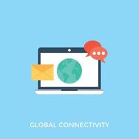 conceptos de conectividad global vector