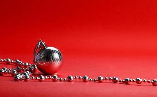 Christmas balls with ornaments photo