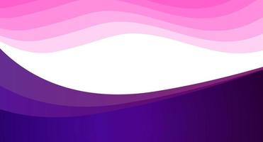 Abstract wave and flat purple background vector design