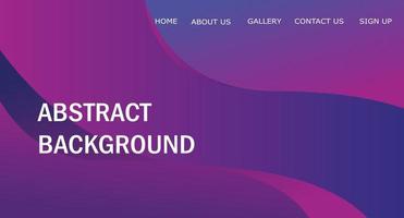 Abstract wave and flat purple background vector design