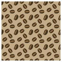 Vector coffee seamless pattern on light background for packing, printing, wallpaper.