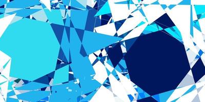 Light blue, green vector background with polygonal forms.