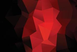 Dark Red vector pattern with crystals, rectangles.