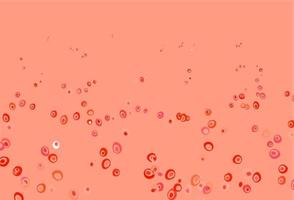 Light Red vector template with circles.