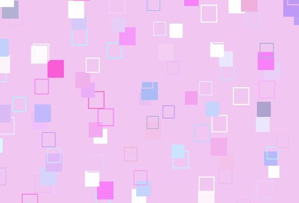 Light Pink, Blue vector backdrop with lines, rectangles.