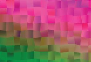 Light Pink, Green vector pattern with crystals, rectangles.