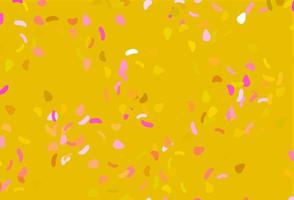 Light Pink, Yellow vector texture with random forms.