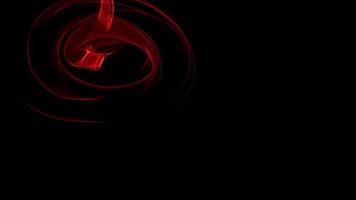 Glowing abstract curved red lines - Light painted 4K video timelapse