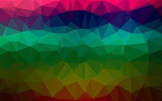 Dark Multicolor, Rainbow vector low poly cover.