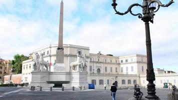 Streets of Rome antique and modern statues and columns video