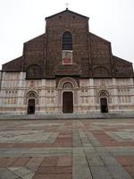 Bologna, Italy, 2021,  The basilica of San Petronio in the center of the city of Bologna. Italy photo