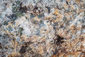 Texture of natural stone with moss and mold. Place for text or advertising photo