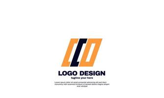 Stock de inspiración creativa abstracta mejor logo plantilla de diseño de logotipo de empresa y logística de empresa geométrica poderosa con colorido vector