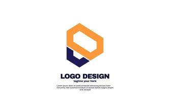 abstract creative company building business simple idea design logo element branding identity design vector