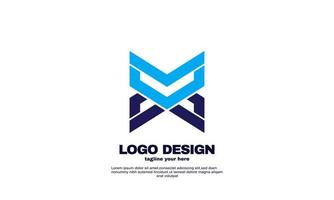 plantilla de diseño de identidad de marca de elemento de logotipo de diseño de idea simple de negocio creativo abstracto vector