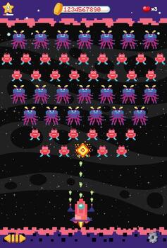 Space game user interface template vector