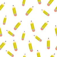 Yellow Pencil Pattern Background vector