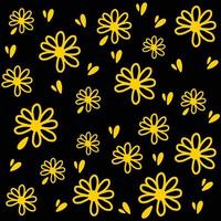 Yellow Flower Pattern vector