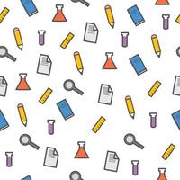 School kit Pattern Background vector