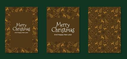 merry christmas card vector