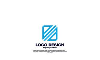 logotipo de rectángulo abstracto vector