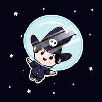 cute wizard mascot cartoon icon. kawaii mascot character illustration for sticker, poster, animation, children book, or other digital and print product vector