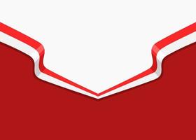 red and white background and wavy Indonesian flag. suitable for independence day banner vector