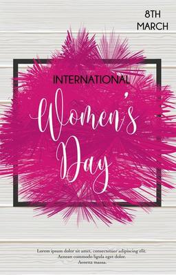 Women's day poster design template