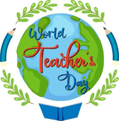 World Teacher's Day lettering banner